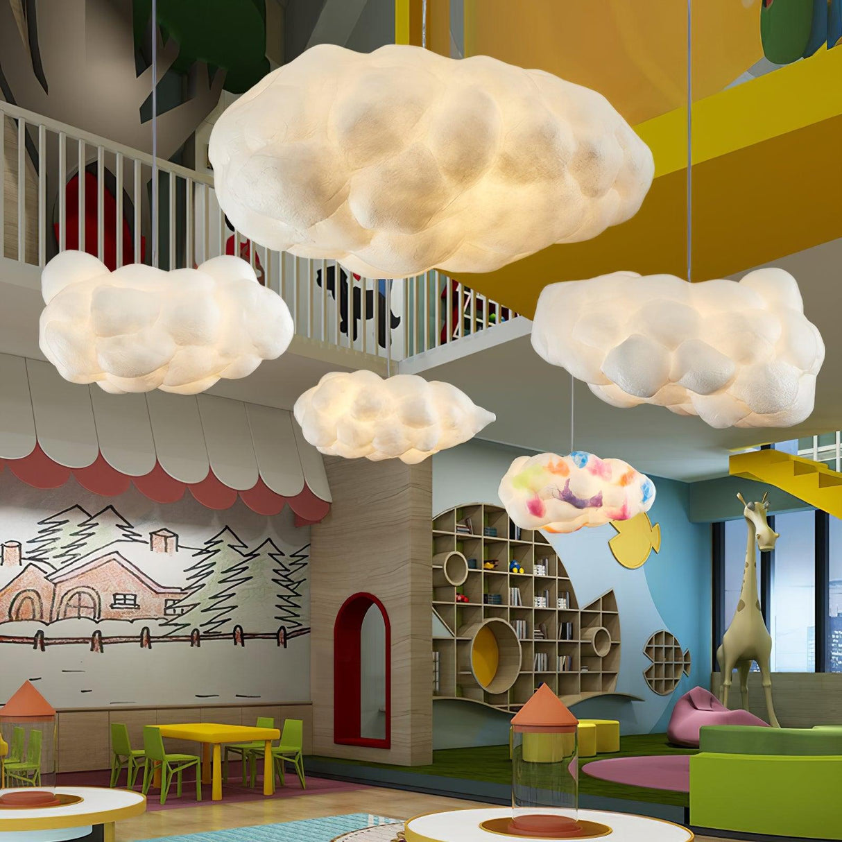 Wolkvormige Moderne Artistieke Hanglamp Eilandverlichting