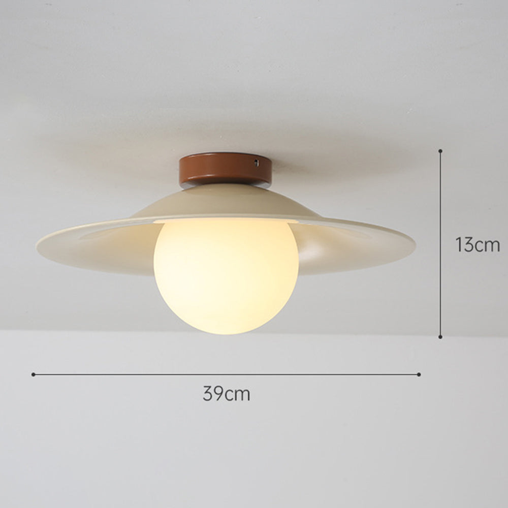 Franse Crème IJzeren LED Plafondlamp