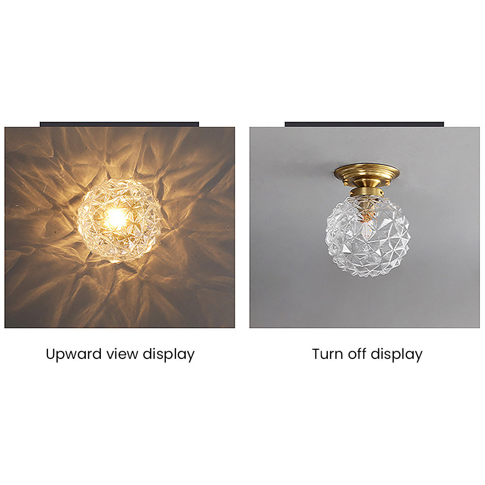 Moderne Glazen Bal Plafondlamp – Stijlvolle Helderheid voor Hal en Woonkamer