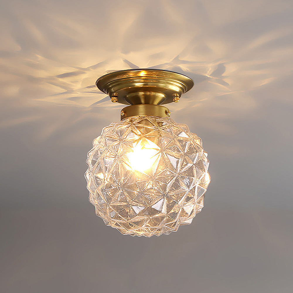 Moderne Glazen Bal Plafondlamp – Stijlvolle Helderheid voor Hal en Woonkamer