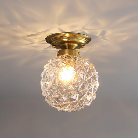 Moderne Glazen Bal Plafondlamp – Stijlvolle Helderheid voor Hal en Woonkamer
