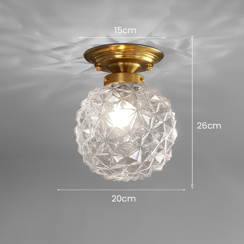 Moderne Glazen Bal Plafondlamp – Stijlvolle Helderheid voor Hal en Woonkamer