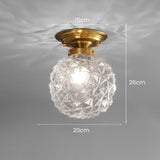 Moderne Glazen Bal Plafondlamp – Stijlvolle Helderheid voor Hal en Woonkamer