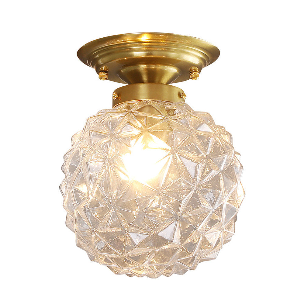 Moderne Glazen Bal Plafondlamp – Stijlvolle Helderheid voor Hal en Woonkamer