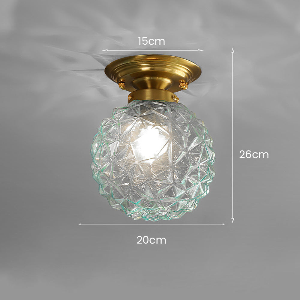 Moderne Glazen Bal Plafondlamp – Stijlvolle Helderheid voor Hal en Woonkamer