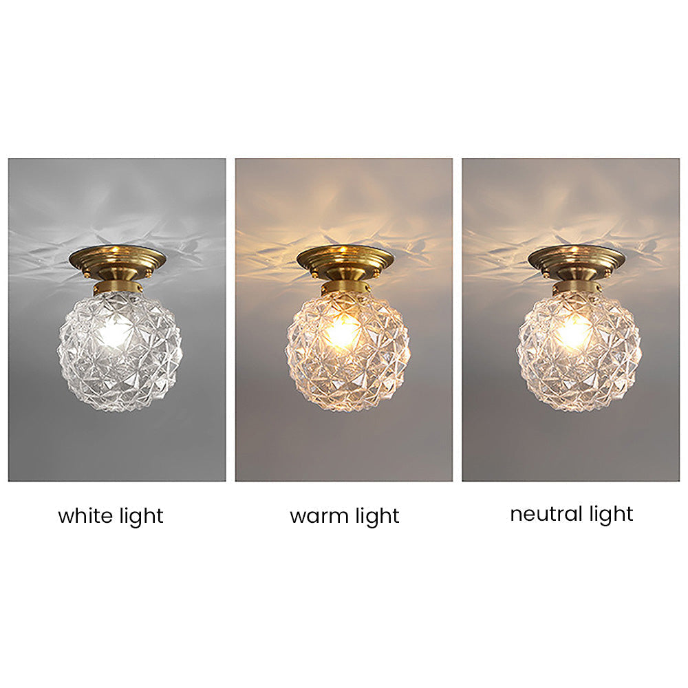 Moderne Glazen Bal Plafondlamp – Stijlvolle Helderheid voor Hal en Woonkamer