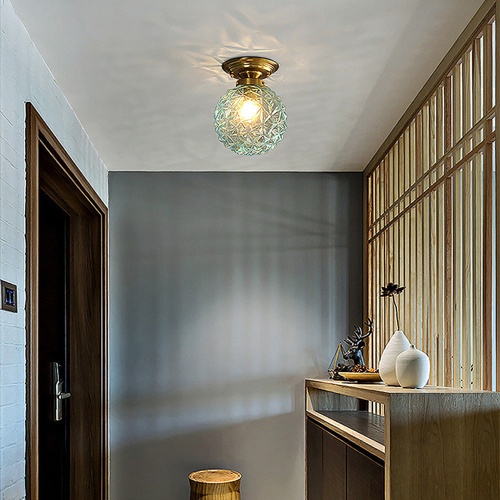 Moderne Glazen Bal Plafondlamp – Stijlvolle Helderheid voor Hal en Woonkamer