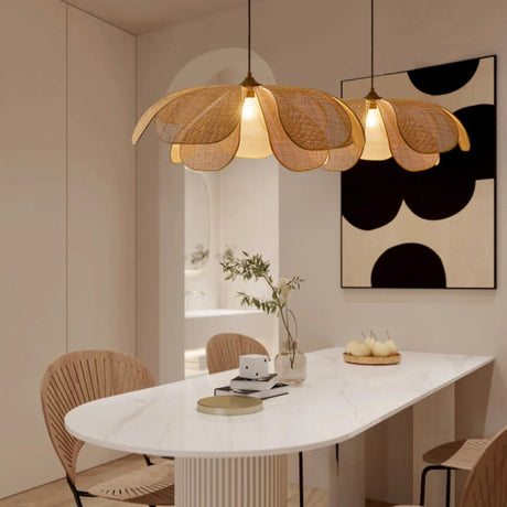 Rotan Bloem Rustieke Hanglamp