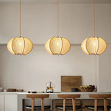 Mid-Century Scandinavische Houten Hanglampen