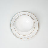 Elegante Marmeren Bordenset - 12 Delige Fijn Beenderporselein Diner Set voor Luxe Eetervaring