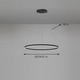 Ronde LED Moderne Kroonluchter Hanglamp Eilandlamp