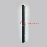 Zenith - Strakke LED Wandlampen Zwart Metaal voor Binnen en Buiten, Modern Design voor Tuin en Hal
