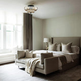Semi Flush Mount Plafondlampen Parapluevormige Glazen Lamp