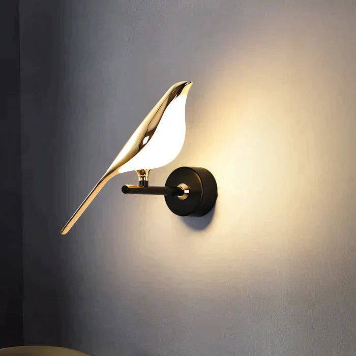 LumiBird - Scandinavische LED-Vogel Wandlamp | Elegantie en Natuur in Eén
