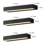 Minimalistische Strip Waterdichte LED Zwarte Moderne Buitenmuur Washer Licht