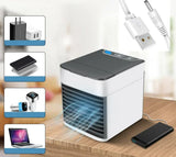 Draagbare Mini-Airconditioner 3-in-1 | Koelen, Bevochtigen & Luchtzuiveren | Ideaal Voor Thuis en Kantoor