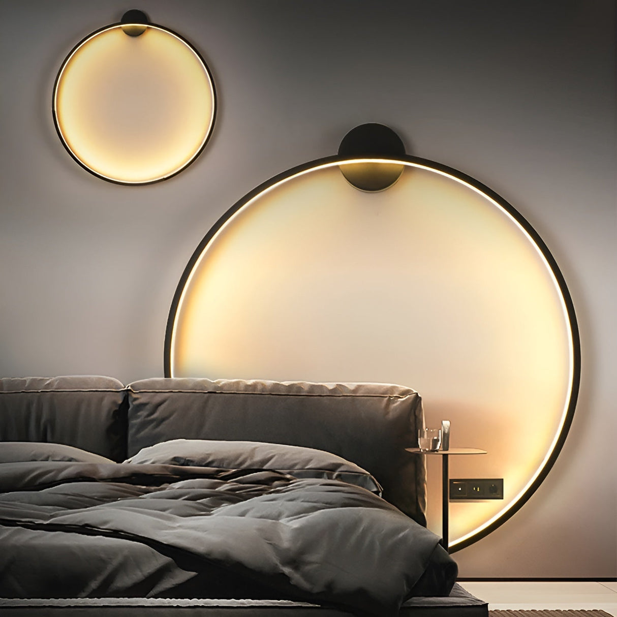 Luminous Circle LED Wandlamp - Moderne Minimalistische Ronde Wandverlichting, Energiezuinige Sfeerverlichting