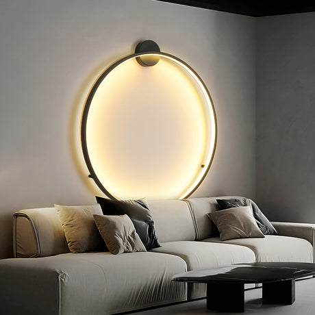 Luminous Circle LED Wandlamp - Moderne Minimalistische Ronde Wandverlichting, Energiezuinige Sfeerverlichting