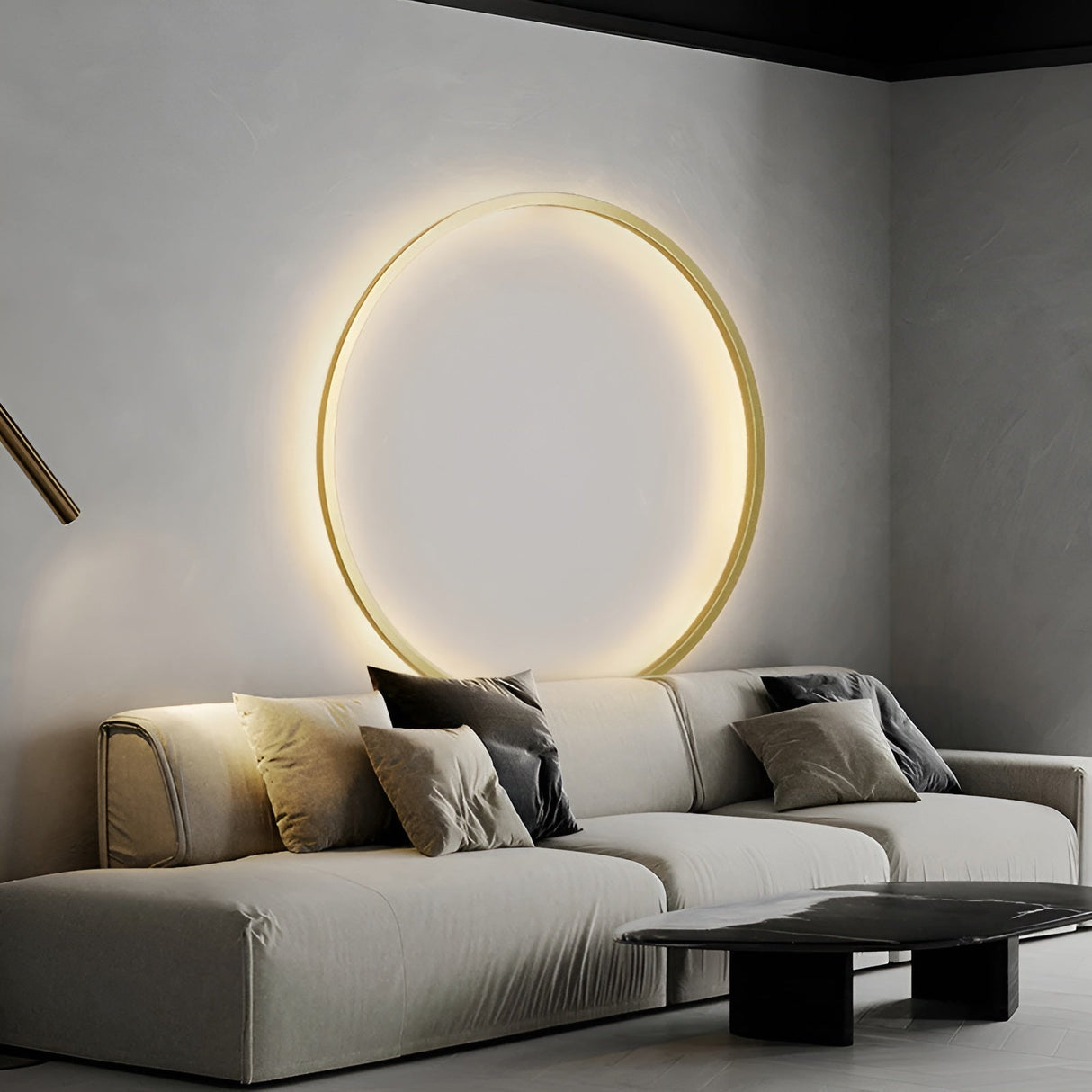 Luminous Circle LED Wandlamp - Moderne Minimalistische Ronde Wandverlichting, Energiezuinige Sfeerverlichting