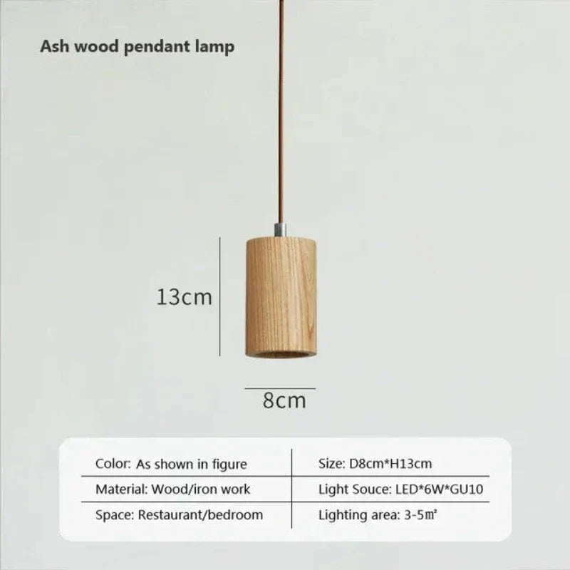 Scandinavische Houten Hanglamp – Minimalistisch Design voor Woonkamer en Slaapkamer | Natuurlijke Houtlook