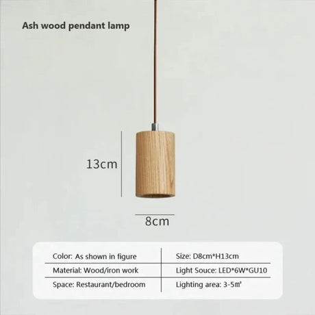 Scandinavische Houten Hanglamp – Minimalistisch Design voor Woonkamer en Slaapkamer | Natuurlijke Houtlook