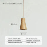 Scandinavische Houten Hanglamp – Minimalistisch Design voor Woonkamer en Slaapkamer | Natuurlijke Houtlook