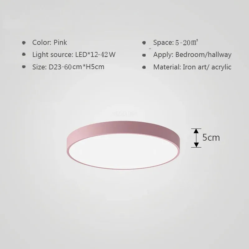 Multicolor LED Plafondlamp – Moderne Kleurrijke Verlichting voor Woonkamer en Slaapkamer
