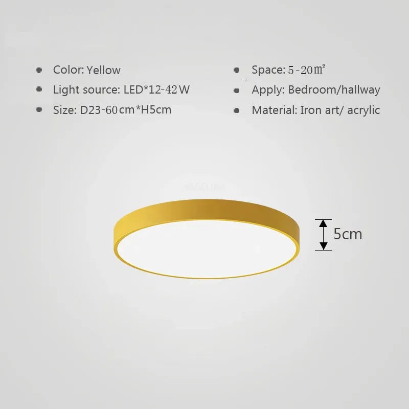 Multicolor LED Plafondlamp – Moderne Kleurrijke Verlichting voor Woonkamer en Slaapkamer