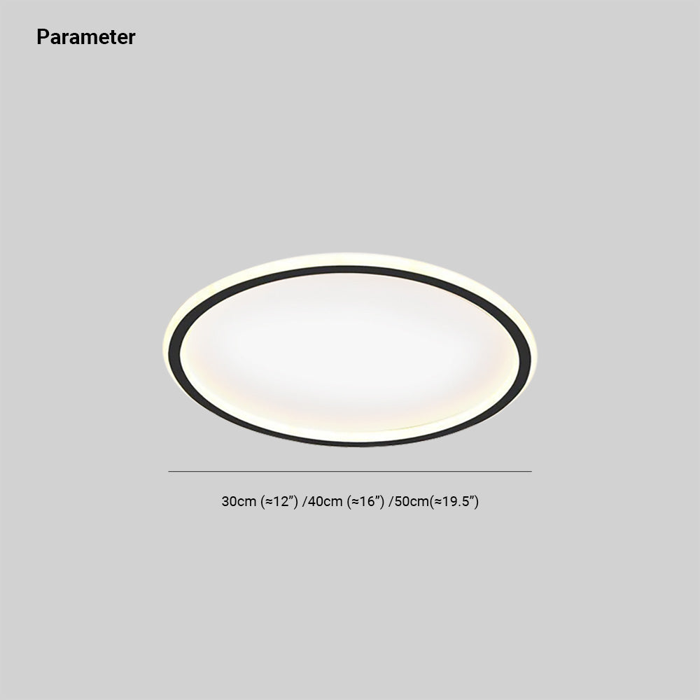 LunaNova - Moderne LED Plafondlamp Metaal/Acryl voor Woon- en Slaapkamer, Zwart/Wit Design