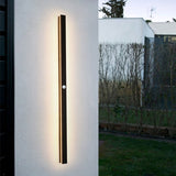 Zenith - Strakke LED Wandlampen Zwart Metaal voor Binnen en Buiten, Modern Design voor Tuin en Hal