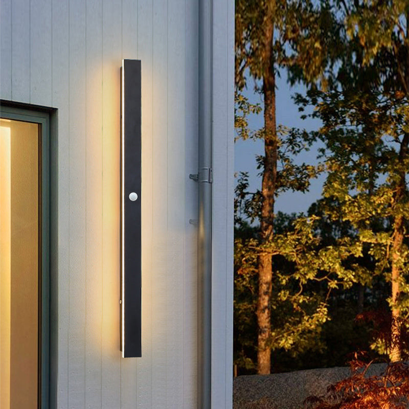 Zenith - Strakke LED Wandlampen Zwart Metaal voor Binnen en Buiten, Modern Design voor Tuin en Hal