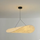 LunaLux - Moderne LED Hanglamp in Wit Metaal en Kunstzijde voor Slaapkamer en Woonkamer