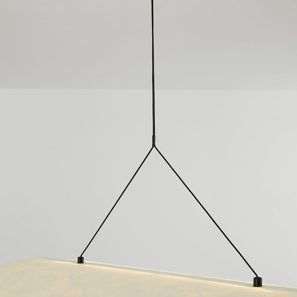 LunaLux - Moderne LED Hanglamp in Wit Metaal en Kunstzijde voor Slaapkamer en Woonkamer