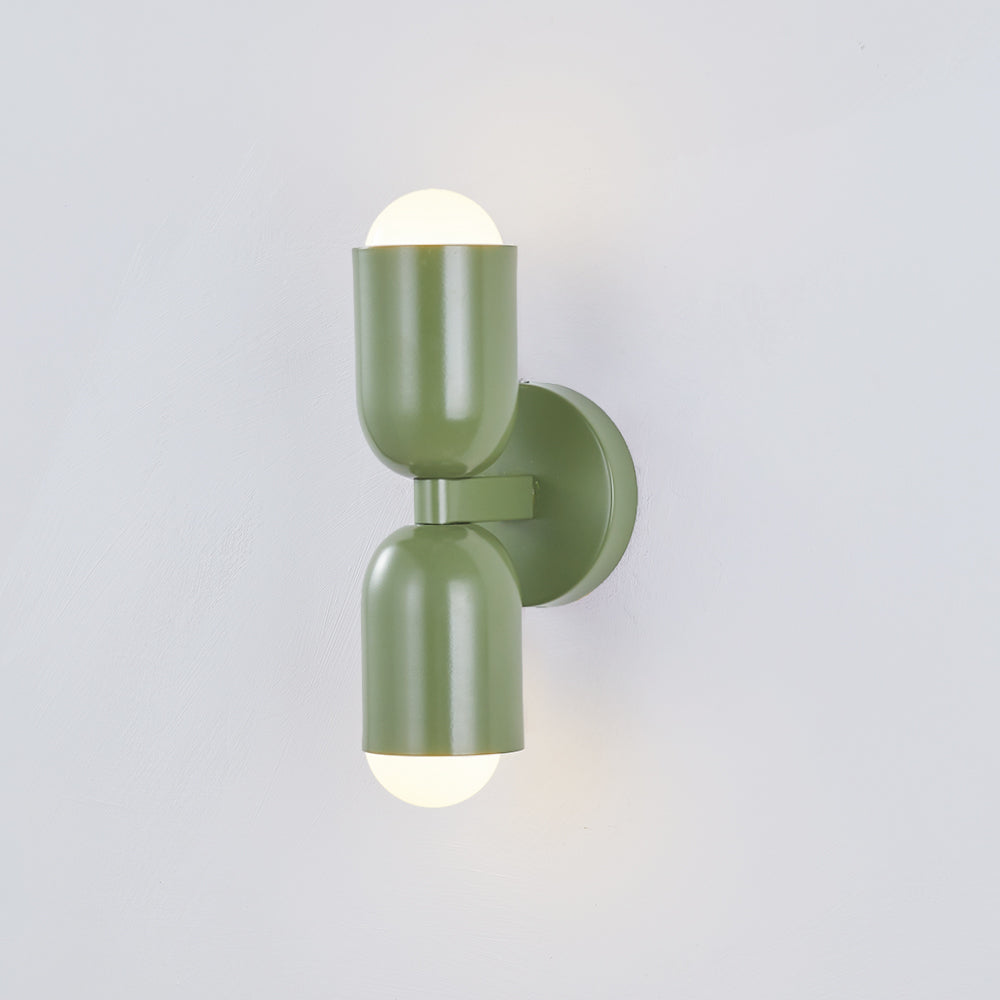 Moderne LED Wandlamp 2-Flammig Zwart – Minimalistisch Design voor Slaapkamer en Gang