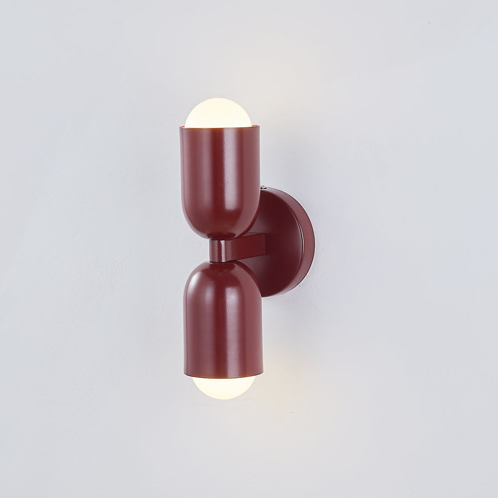Moderne LED Wandlamp 2-Flammig Zwart – Minimalistisch Design voor Slaapkamer en Gang