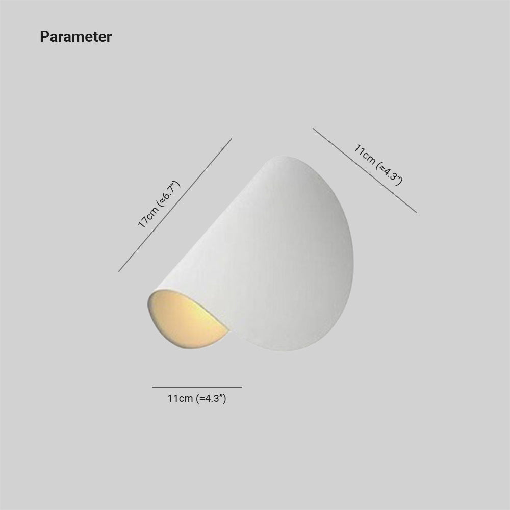 Moderne Geometrische LED Wandlamp voor Binnen/Buiten – Metalen Design in 4 Kleuren