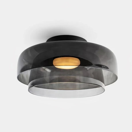 Middeleeuwse Flush Mount Glazen Plafondlamp