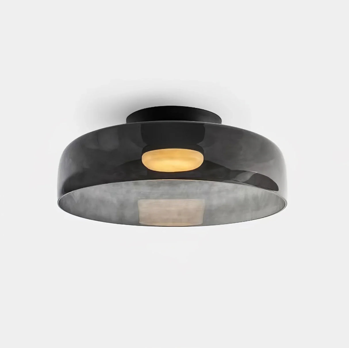 Middeleeuwse Flush Mount Glazen Plafondlamp