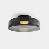 Middeleeuwse Flush Mount Glazen Plafondlamp