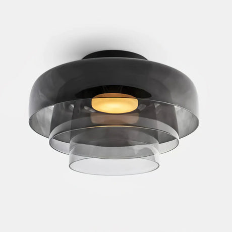 Middeleeuwse Flush Mount Glazen Plafondlamp