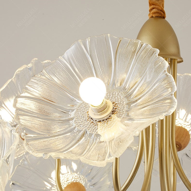 Moderne Lotusblad Glas Woonkamer Kroonluchter