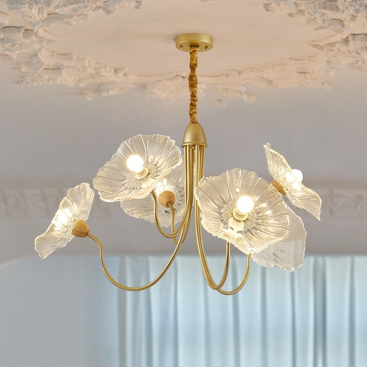 Moderne Lotusblad Glas Woonkamer Kroonluchter