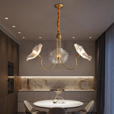 Moderne Lotusblad Glas Woonkamer Kroonluchter