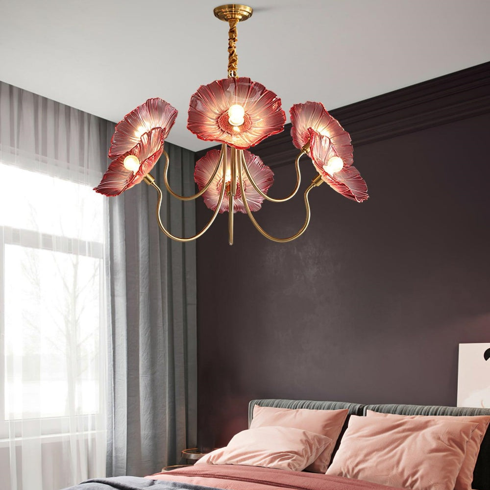 Moderne Lotusblad Glas Woonkamer Kroonluchter