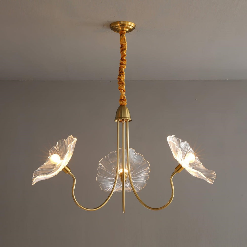 Moderne Lotusblad Glas Woonkamer Kroonluchter
