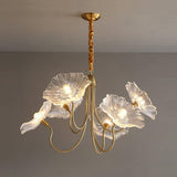 Moderne Lotusblad Glas Woonkamer Kroonluchter