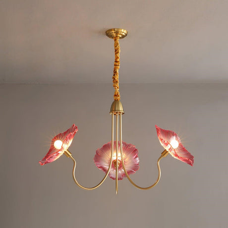 Moderne Lotusblad Glas Woonkamer Kroonluchter