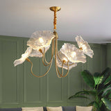 Moderne Lotusblad Glas Woonkamer Kroonluchter