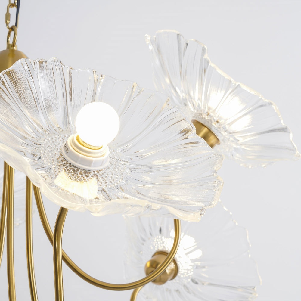 Moderne Lotusblad Glas Woonkamer Kroonluchter