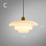 Mid Century Art Melkwit Glazen Hanglamp